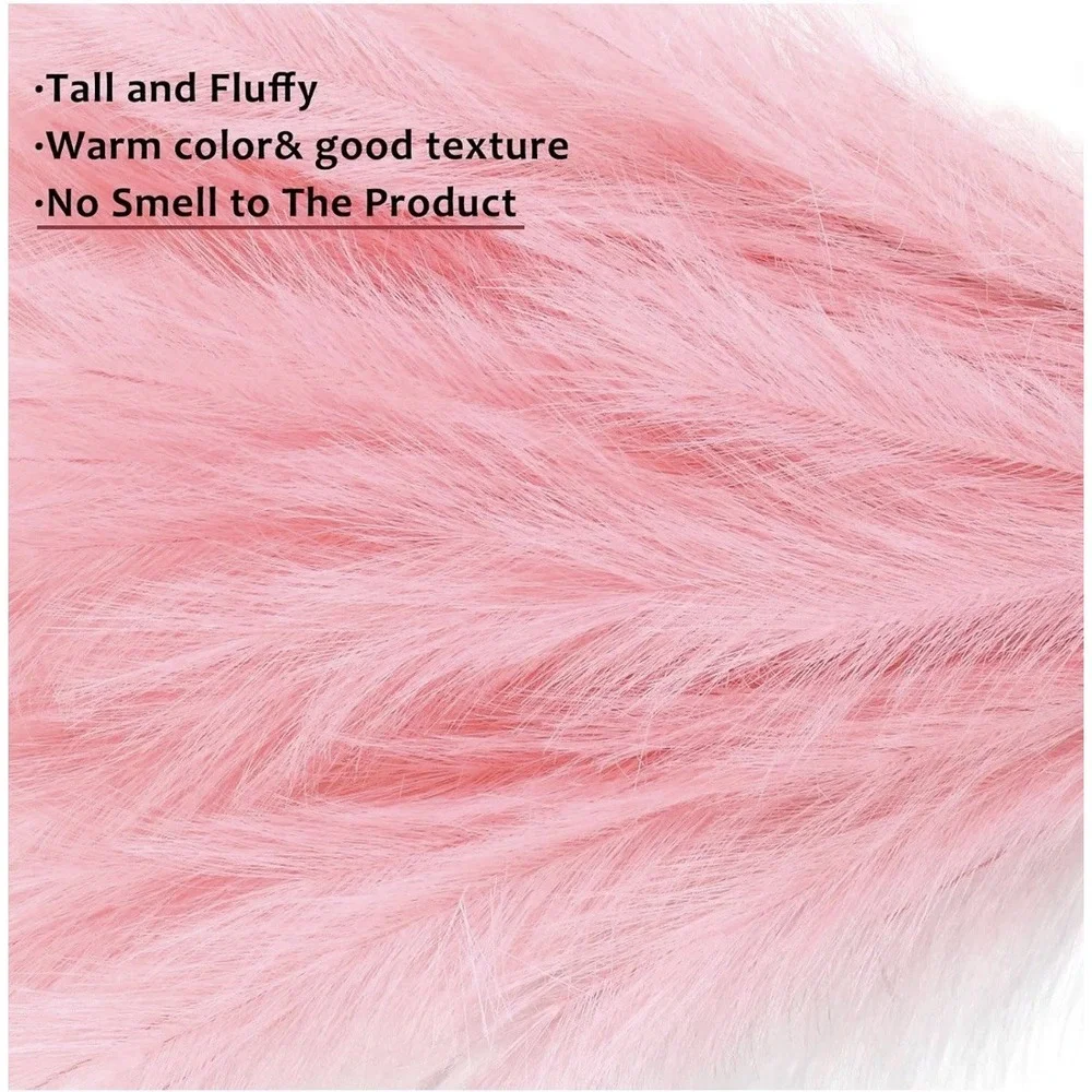 6 Piece Fluffy Artificial Pampas Grass For Wedding‎ Or Boho Home Decor 18